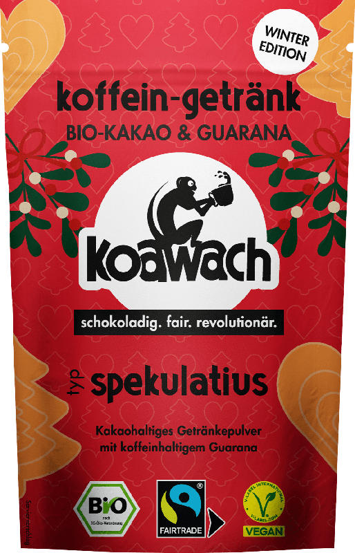 koawach Getränkepulver, Spekulatius mit Kakao & Guarana