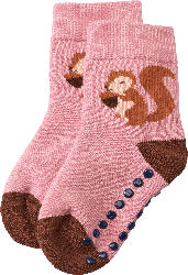 ALANA ABS Socken mit Eichhörnchen-Motiv, rosa, Gr. 19/22