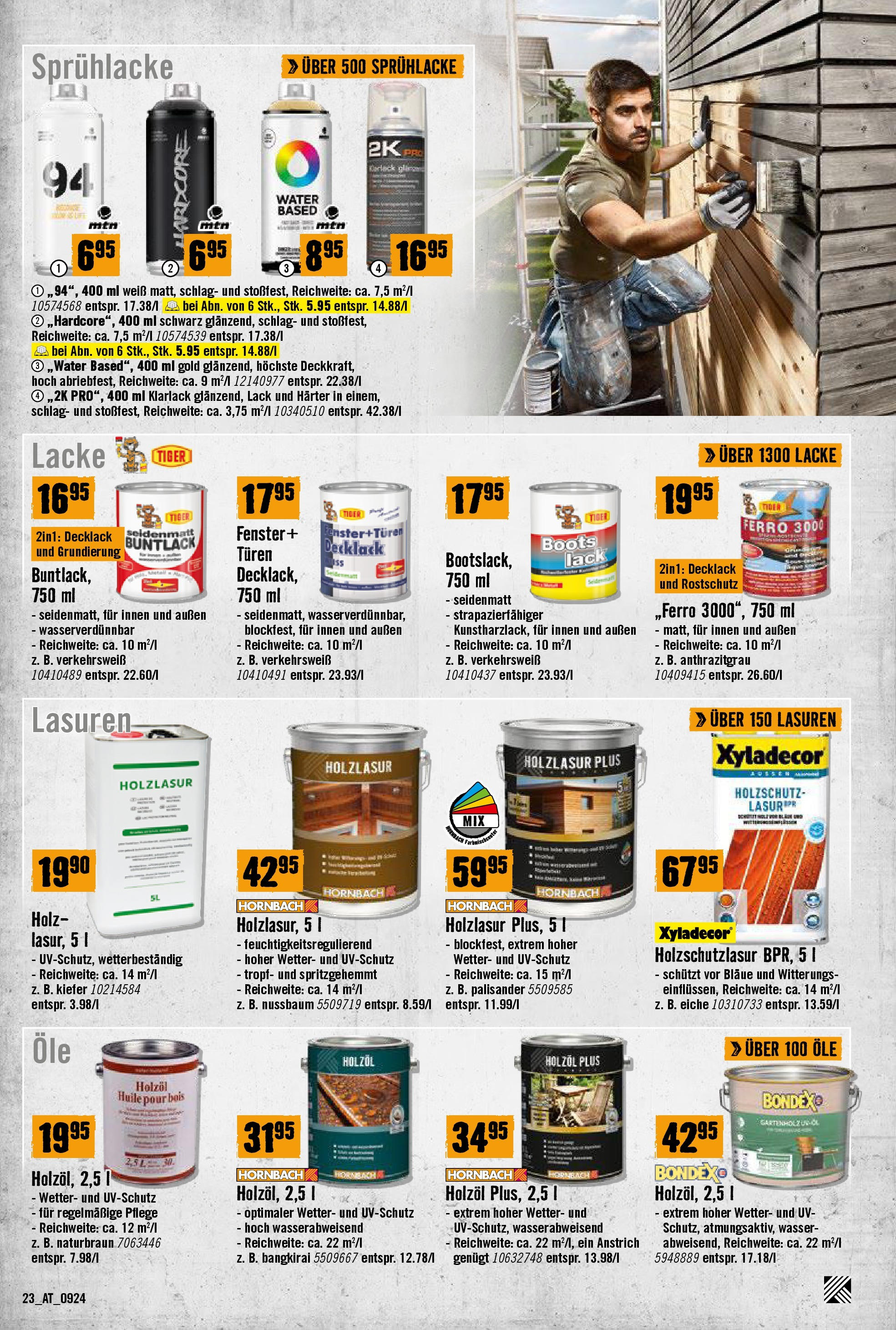 Hornbach Flugblatt von 11.09.2024 - Aktuelle Angebote | Seite: 23