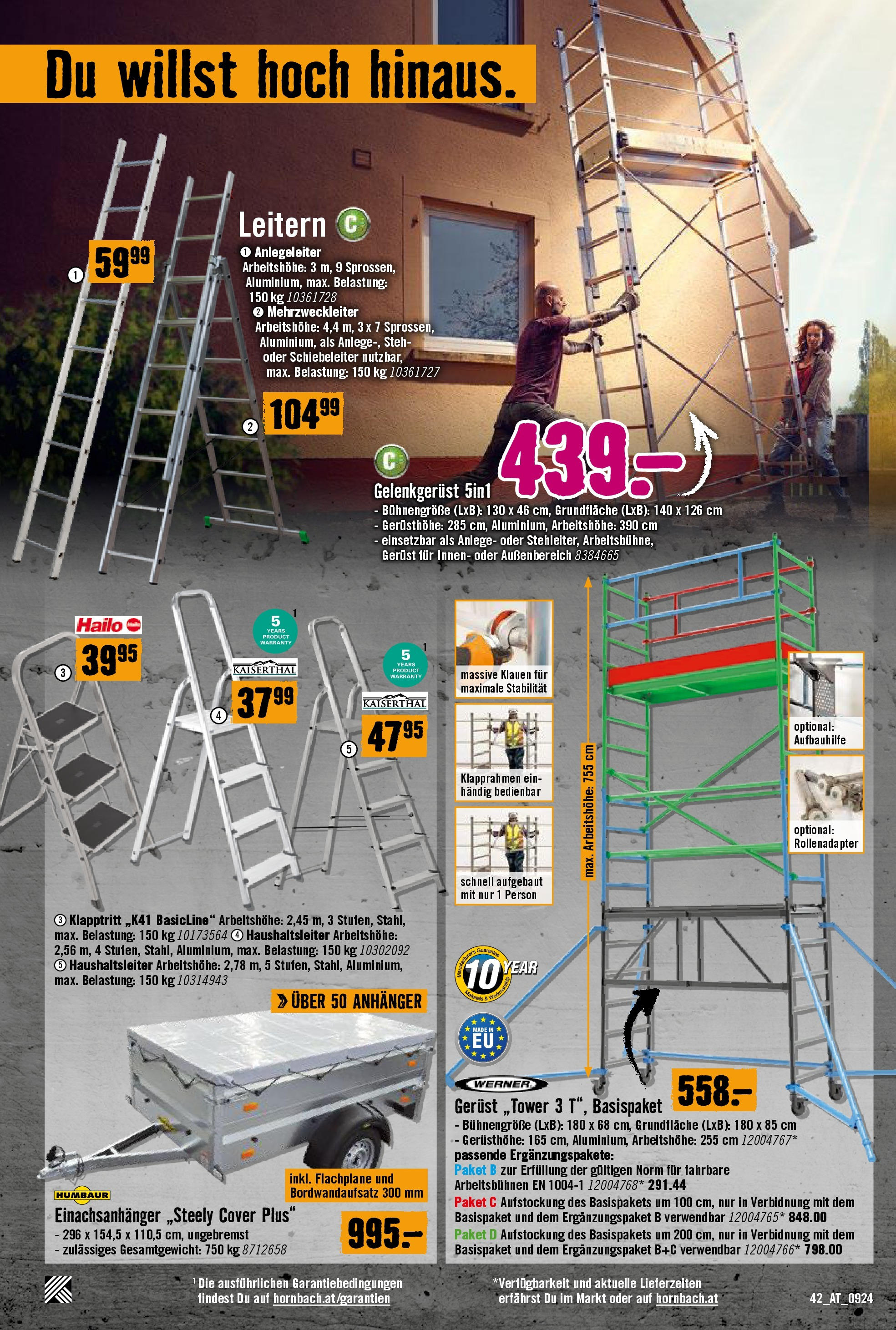 Hornbach Flugblatt von 11.09.2024 - Aktuelle Angebote | Seite: 42