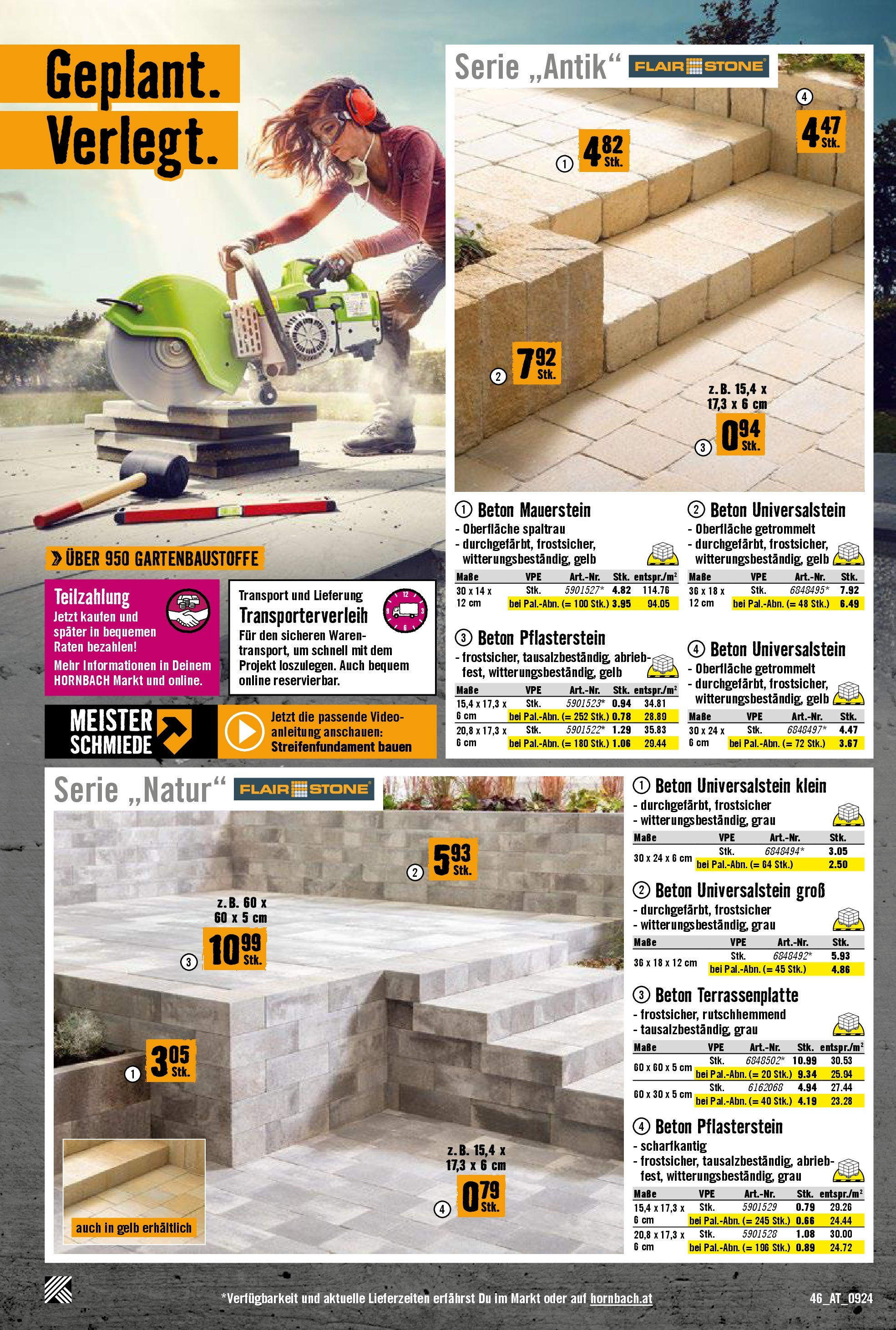 Hornbach Flugblatt von 11.09.2024 - Aktuelle Angebote | Seite: 46