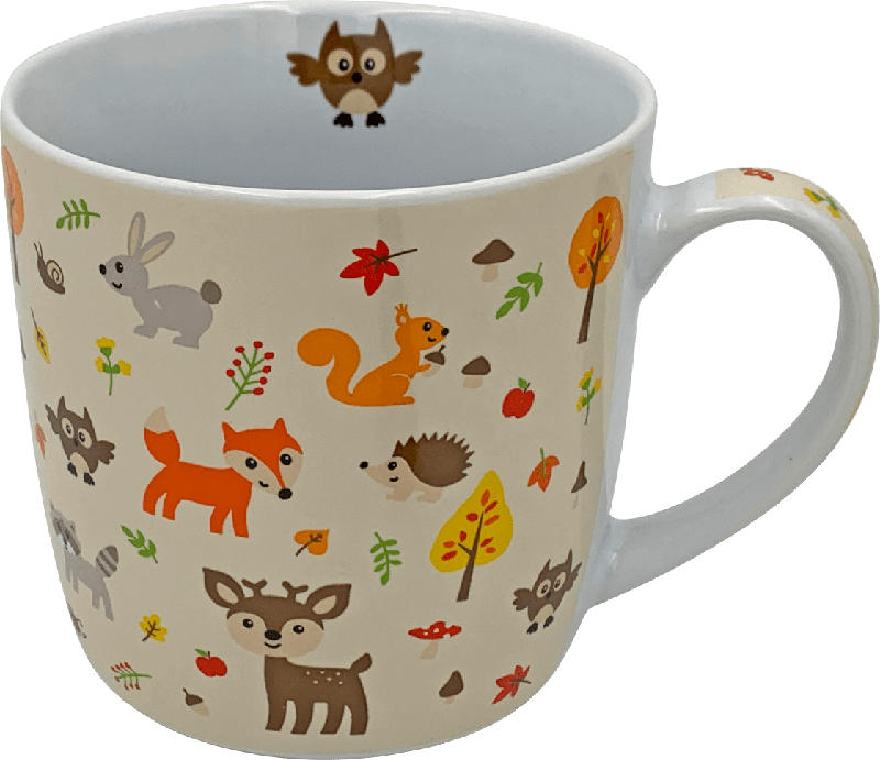 Dekorieren & Einrichten Kaffeebecher Herbstmotive Kinder, beige