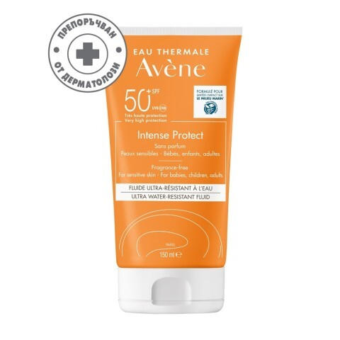 Avene Sun Intense Рrotect SPF50+ слънцезащитен ултра водоустойчив флуид за тяло 150мл.