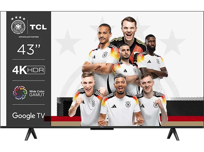 TCL 43P755 (43 Zoll 4K HDR-Fernseher mit Google TV und Game Master); LED TV