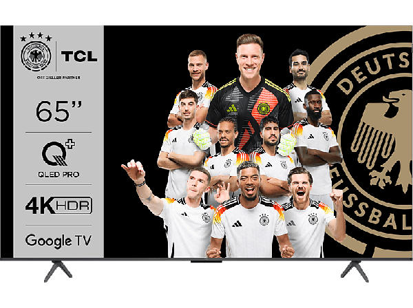 TCL 65C655 (65 Zoll 4K QLED TV mit Google und Game Master 3.0, 144Hz Motion Clarity Pro, Sprachassistent); LED QLED TV