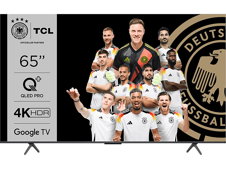 TCL 65C655 (65 Zoll 4K QLED TV mit Google und Game Master 3.0, 144Hz Motion Clarity Pro, Sprachassistent); LED QLED TV