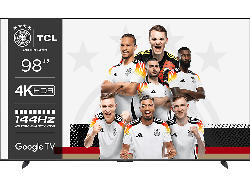 TCL 98UHD870 (98 Zoll, 4K HDR TV mit Google und Game Master Pro 2.0, 144Hz Motion Clarity Pro, Sprachassistent); LED TV