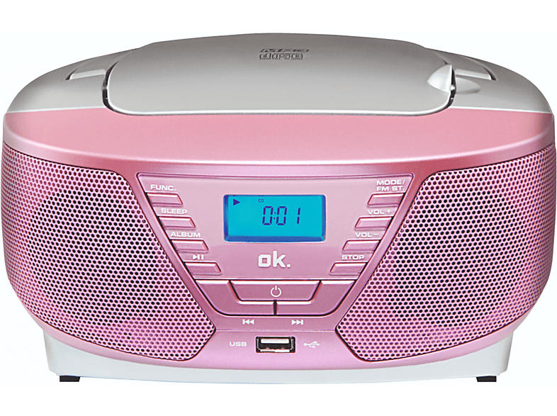 ok. CD Radio ORC 311-BL mit USB, pink