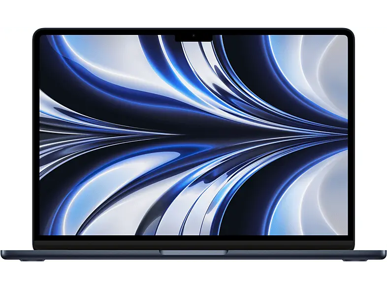 APPLE MacBook Air 13 Zoll, M2 Chip 8-Core und 10-Core GPU, 8GB RAM, 512 SSD, Mitternacht (MLY43D/A); Notebook
