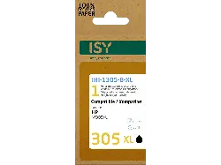 ISY IHI-1305-B-XL wiederaufbereitete Tintenpatrone ersetzt HP305XL black