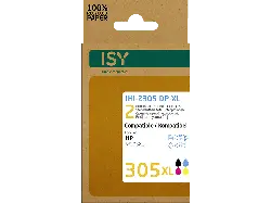 ISY IHI-2305-DP-XL wiederaufbereitete Tintenpatronen ersetzen HP305XL black und colour