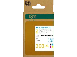 ISY IHI-2303-DP-XL wiederaufbereitete Tintenpatronen ersetzen HP303XL black und colour; wiederaufbereitete Tonerpatrone