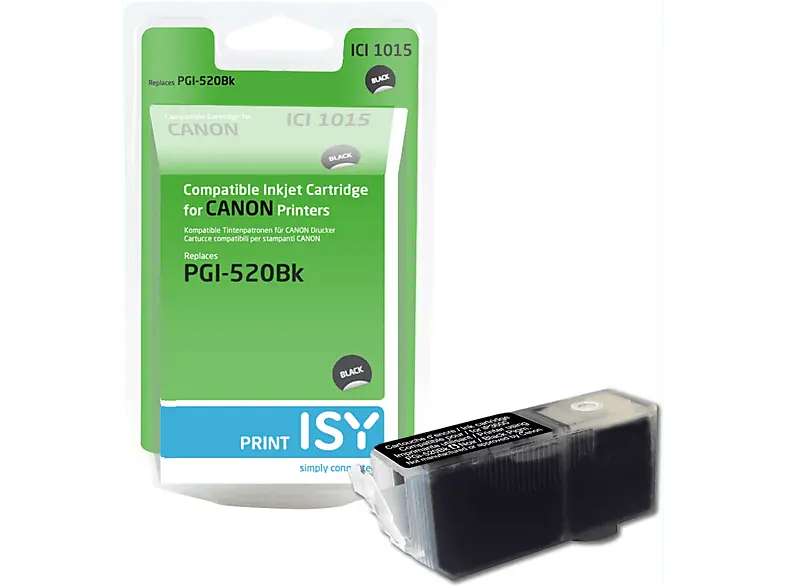 ISY Tintenpatrone ICI-1015 Canon PGI-520, schwarz
