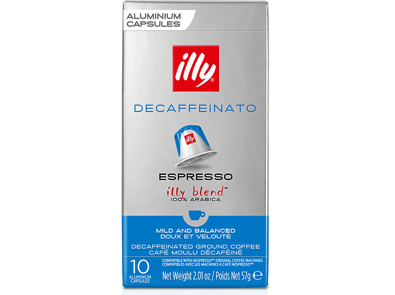 Illy Kaffeekapsel Decaffeinato (10 Stk., Kompatibles System: Nespresso); Kaffeekapseln (für Nespresso®) 10 Stück