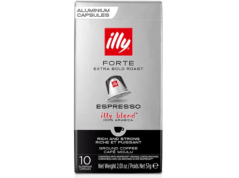 Illy Forte Kaffeekapseln, 10 St&uuml;ck, Kompatibles System: Nespresso