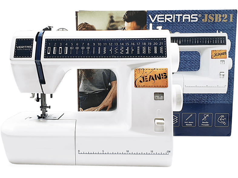 Veritas 1340 JSBA 21 Denim Nähmaschine (70 Watt, 4-stufig)