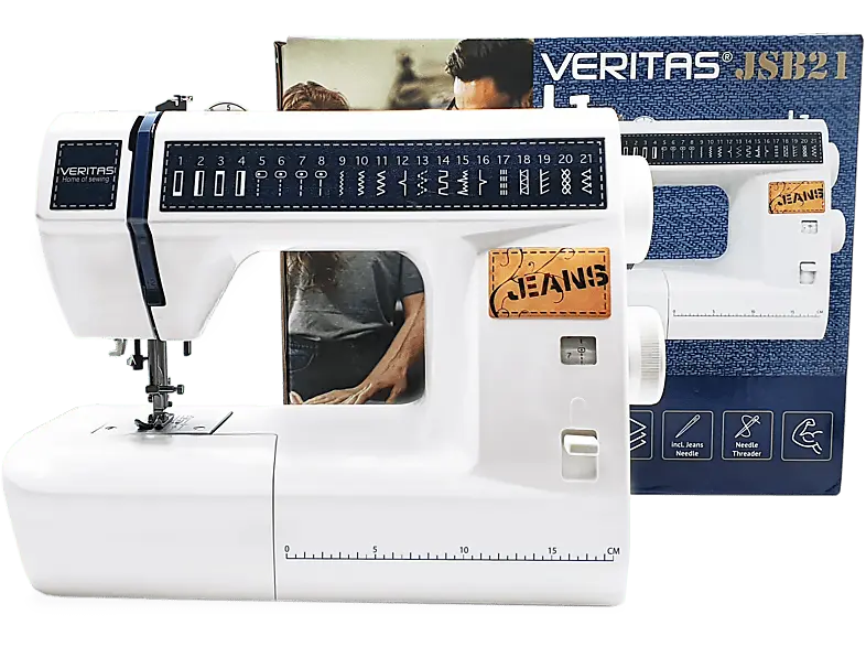 Veritas 1340 JSBA 21 Denim Nähmaschine (70 Watt, 4-stufig)
