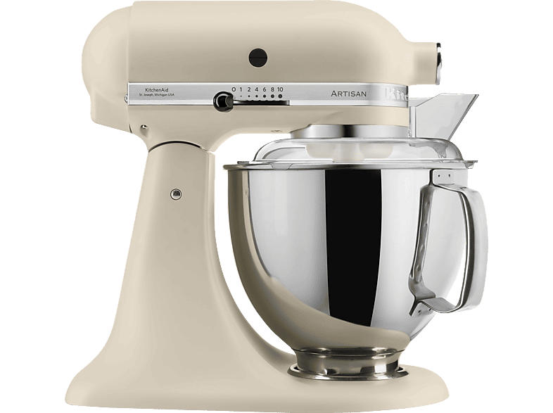 Kitchen Aid 5 KSM 175 PSEAC Artisan Küchenmaschine Creme (Rührschüsselkapazität: 4,8 l, 300 Watt)