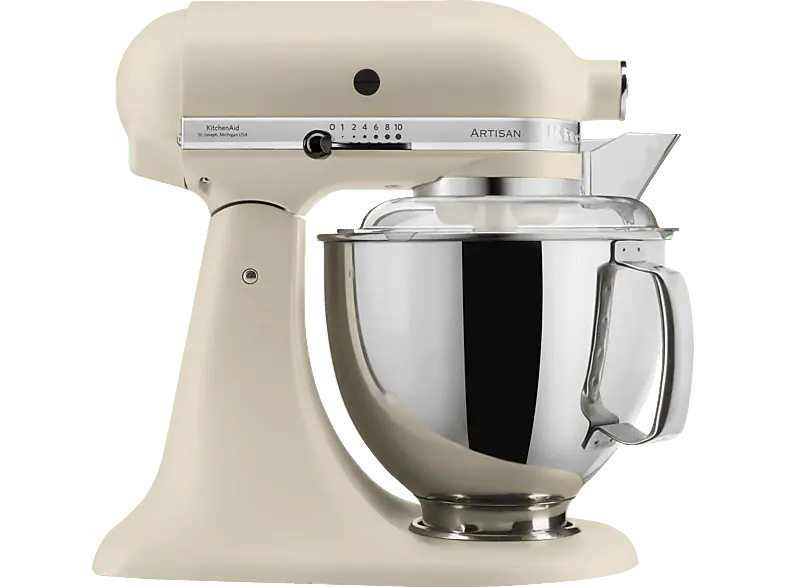 Kitchen Aid 5 KSM 175 PSEAC Artisan Küchenmaschine Creme (Rührschüsselkapazität: 4,8 l, 300 Watt)