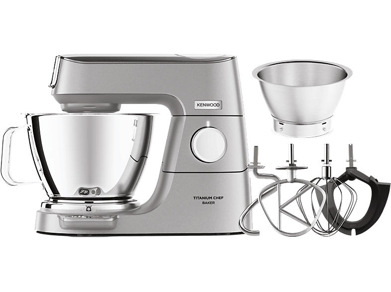 Kenwood KVC 85.004SI Titanium Chef Baker Solo Küchenmaschine Silber (Rührschüsselkapazität: 5 l, 1200 Watt)