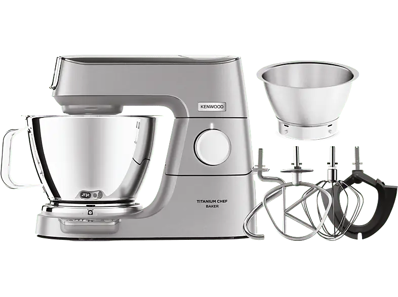 Kenwood KVC 85.004SI Titanium Chef Baker Solo Küchenmaschine Silber (Rührschüsselkapazität: 5 l, 1200 Watt)