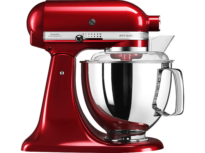 Kitchen Aid 5 KSM 175 PSECA Artisan Küchenmaschine Liebesapfelrot (Rührschüsselkapazität: 4,8 l, 300 Watt)