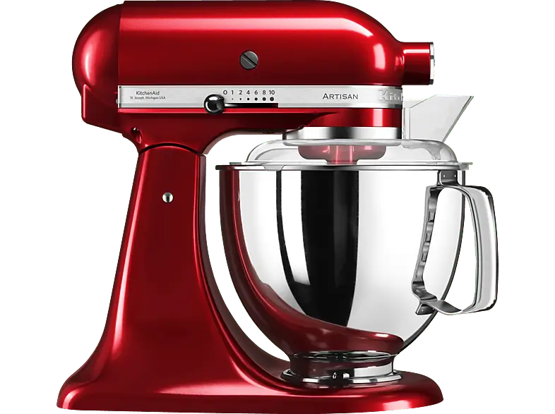 Kitchen Aid 5 KSM 175 PSECA Artisan Küchenmaschine Liebesapfelrot (Rührschüsselkapazität: 4,8 l, 300 Watt)