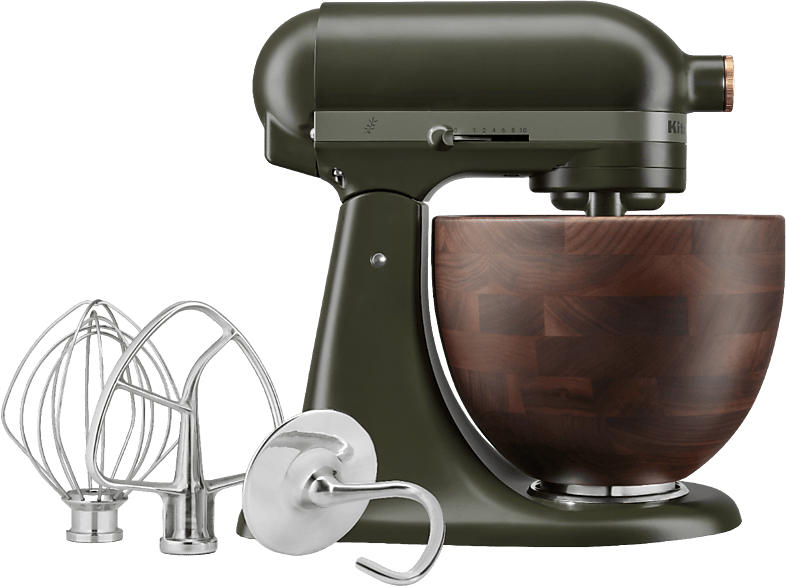 Kitchen Aid 5KSM180WSeeG Evergreen Küchenmaschine mit kippbarem Motorkopf (Rührschüsselkapazität: 4.7 l, 300 Watt)