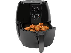 Clatronic FR3780H Heißluft-Fritteuse (3,6 l, 1350 Watt, Schwarz)