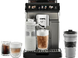 De'Longhi ECAM450.86.T Eletta Explore Cold Brew Kaffeevollautomat (Titan, Kegelmahlwerk, 19 bar, externer Milchbehälter)