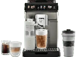 De'Longhi ECAM450.86.T Eletta Explore Cold Brew Kaffeevollautomat (Titan, Kegelmahlwerk, 19 bar, externer Milchbehälter)