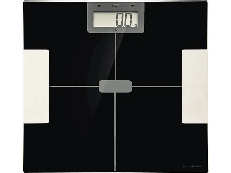 ok. OPS15422 Körperfettanalysewaage, Maximale Tragkraft: 150 kg