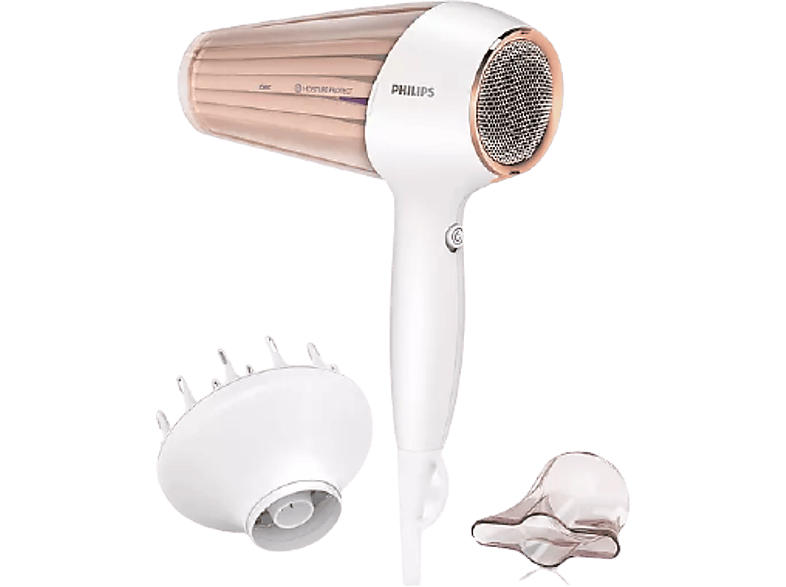 Philips HP8280/00 DryCare Prestige MoistureProtect Haartrockner Weiß/Bronze (2,300 Watt)