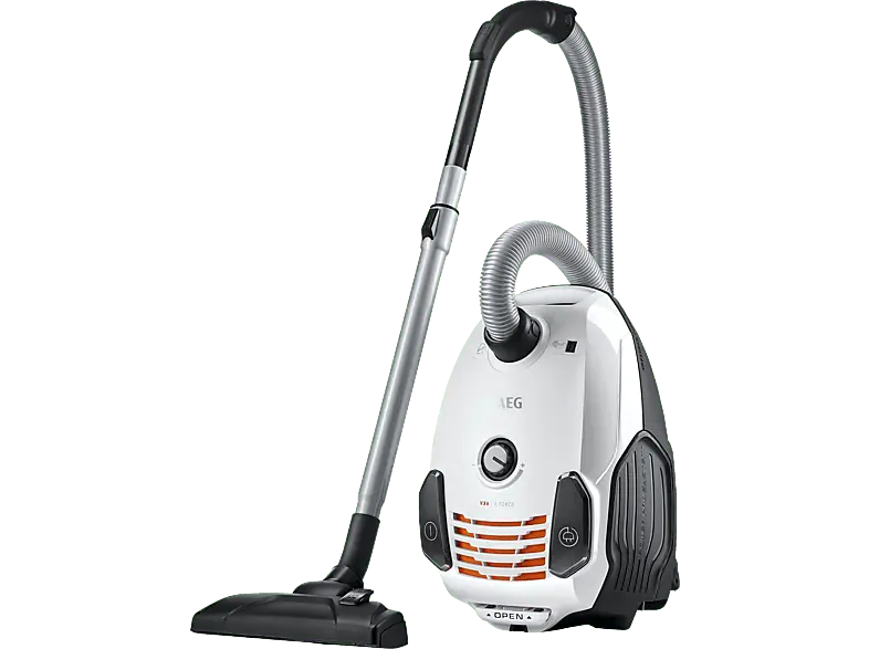 AEG Bodenstaubsauger VX6-2-IW-5 Bodenstaubsauger mit Beutel (maximale Leistung: 800 Watt, Wei&szlig;)