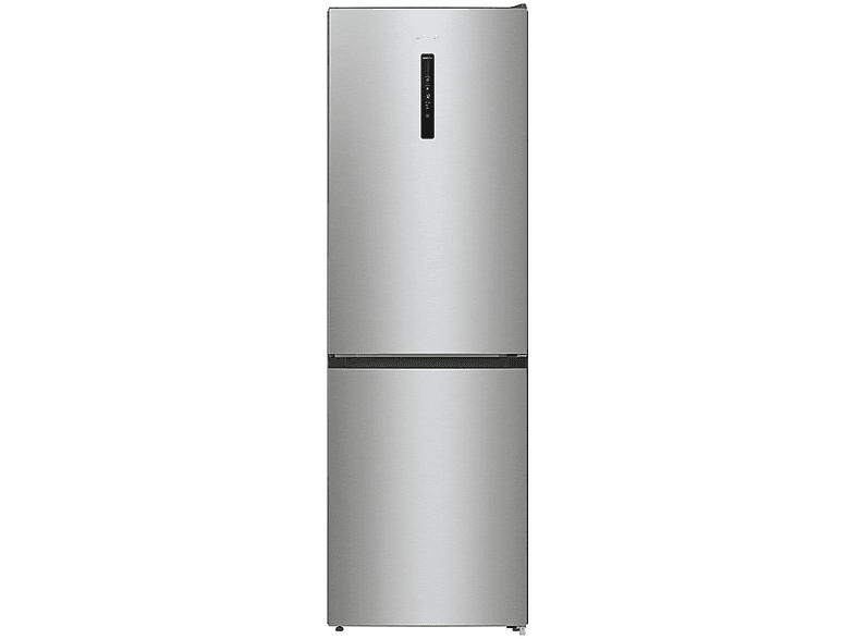 Gorenje NRK612AXL4 Kühl- und Gefrierkombination (E, 300 l, 1850 mm hoch, freistehend, No Frost (verminderte Eisbildung), Silber)