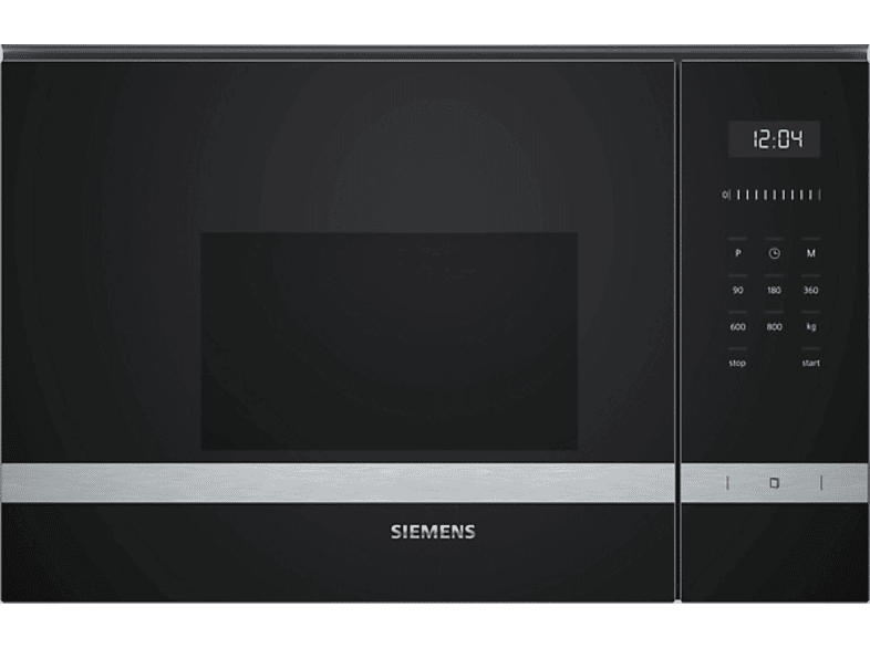 Siemens BF525LMS0 Mikrowelle (800 Watt, Einbaugerät, 20 l, Edelstahl)