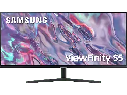 Samsung Monitor ViewFinity S5, QHD, 34 Zoll, 100Hz, 1ms MPRT, 300cd, VA-Panel, HDR10, Schwarz