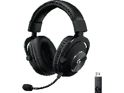 LOGITECH G pro X Lightspeed, Kabelloses Gaming Headset, Blue VO!CE, 7.1 Surround-Sound, Schwarz