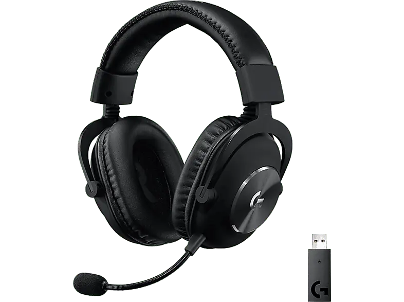 LOGITECH G pro X Lightspeed, Kabelloses Gaming Headset, Blue VO!CE, 7.1 Surround-Sound, Schwarz