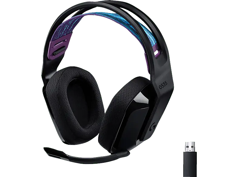 LOGITECH G G535 Lightspeed, Kabelloses Gaming Headset, (PC/MAC), Schwarz