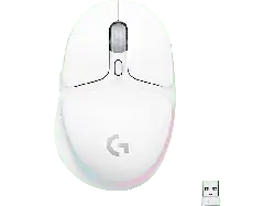Logitech G G705 Lightspeed Kabellose Gaming Maus, Aurora Collection, Lightsync RGB, Wei&szlig;