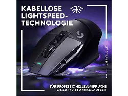LOGITECH G G502 X Lightspeed Kabellose Gaming Maus, LightForce Hybrid-Switches, kompatibel mit PowerPLAY, Schwarz