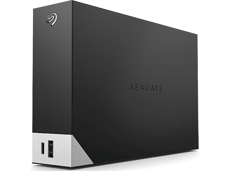 Seagate 6TB Festplatte One Touch Hub mit Rescue, HDD, Extern, USB-C/A/Micro-B, Schwarz