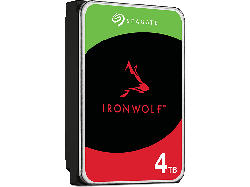 Seagate 4TB Festplatte IronWolf NAS HDD +Rescue, 180 TB/Jahr WRL, 3.5 Zoll, Bis 202 MB/s, 256MB Cache