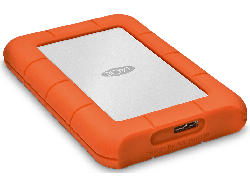 Lacie Rugged Mini 1TB, 2.5 Zoll, USB 3.0, orange/silber (301558); Festplatte