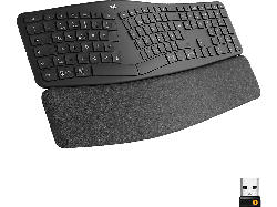 LOGITECH K860 ERGO Kabellose ergonomische Tastatur, DEU (Qwertz), Grafit