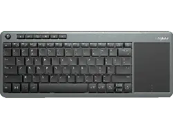 RAPOO 180233 Kabellose Touch-Tastatur "K2600", Grau