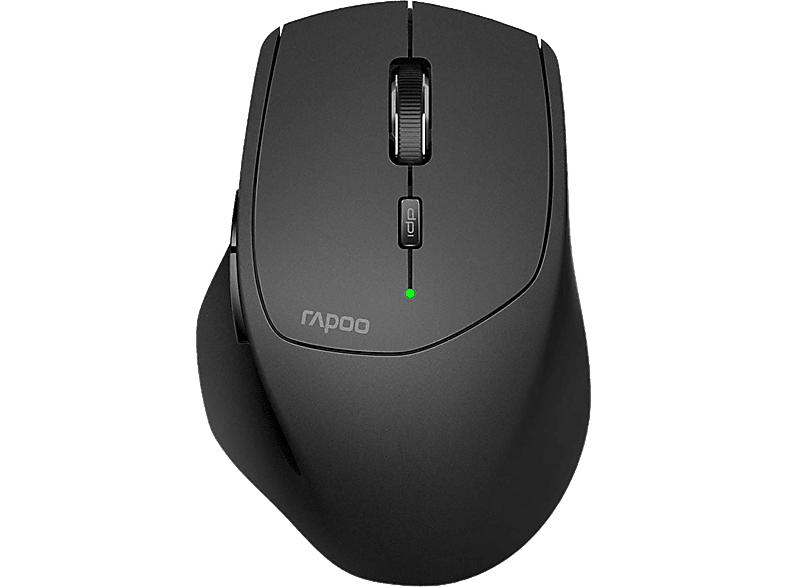 Rapoo 180808 Kabellose Multi-Mode Laser-Maus "MT550", Schwarz