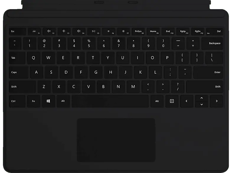 Microsoft Surface Pro X Keyboard schwarz; Tastatur
