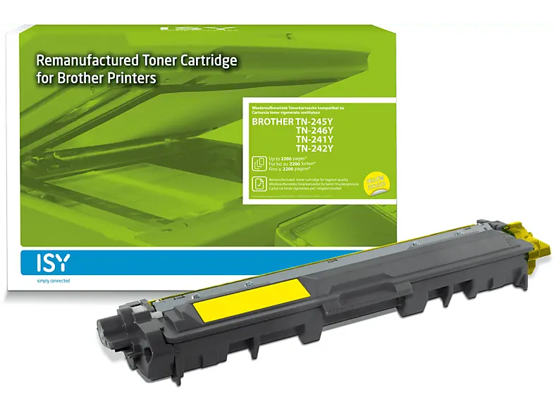 ISY ITC-1015 BROther TN-245Y/246Y yellow; Tonerpatrone